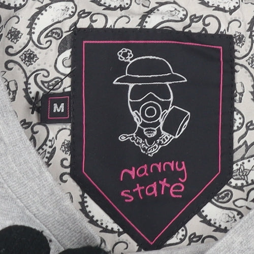 Nanny State Grey Graphic T-Shirt Medium Unisex Casual
