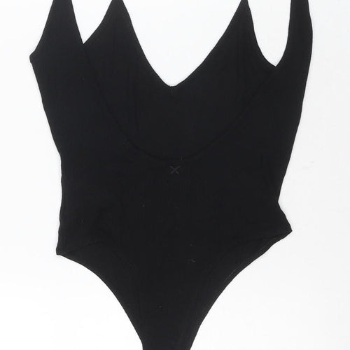 Collusion Women's Black Bodysuit Size 10, Stretch Fabric