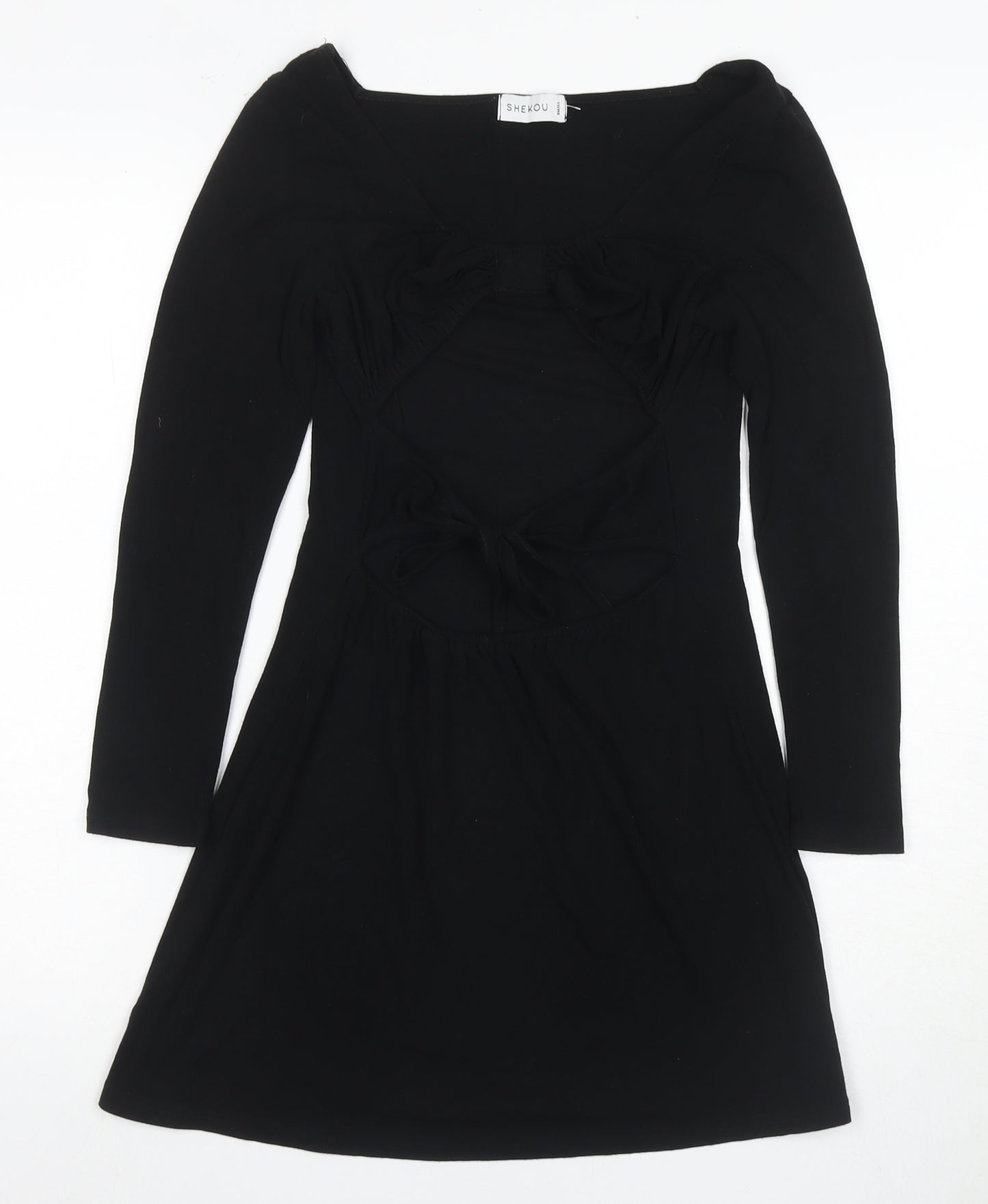 Shekou Women's Black Bodycon Dress - Small Size