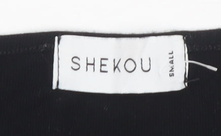 Shekou Women's Black Bodycon Dress - Small Size