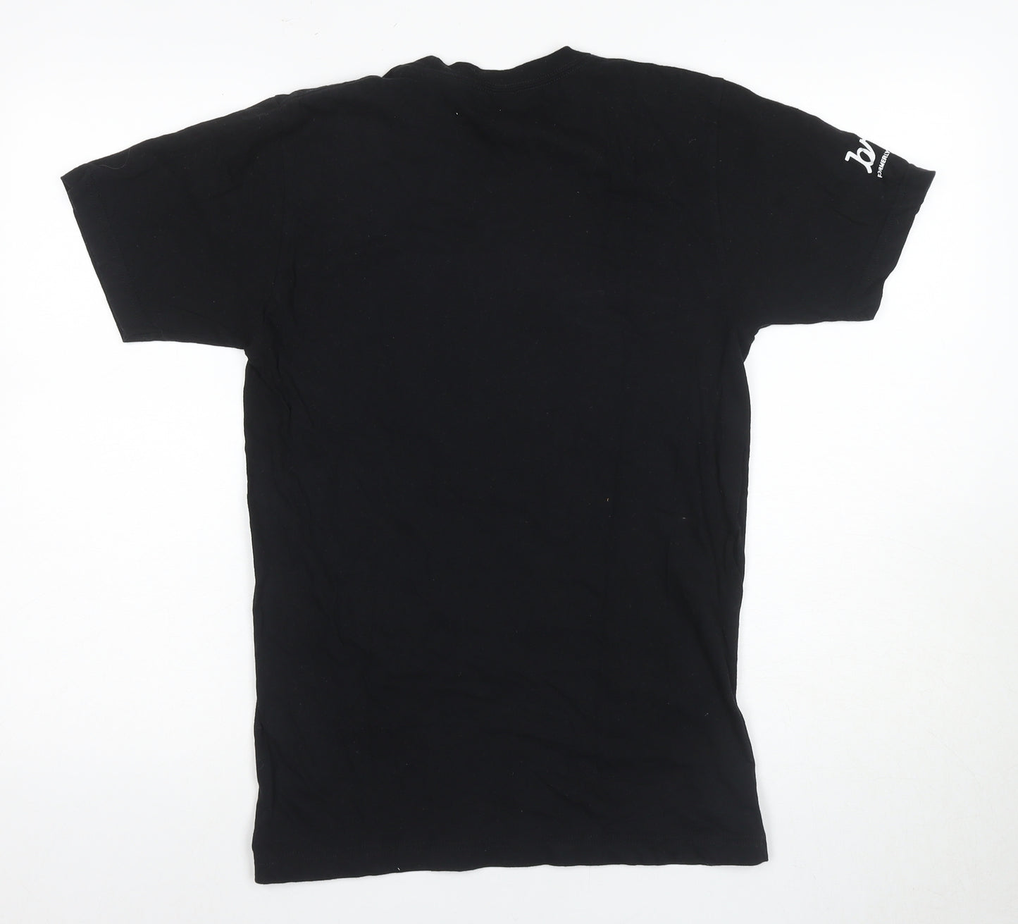 American Apparel Men's Black Rainbow Graphic T-Shirt Size S