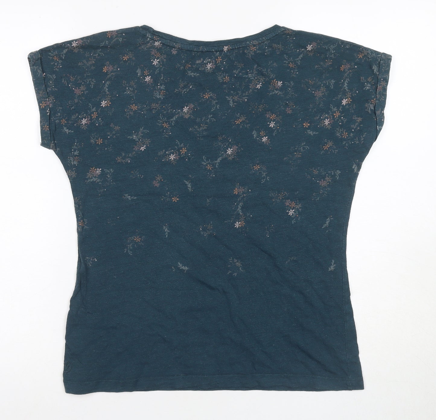 FatFace Women's Blue Floral T-Shirt, Size 10