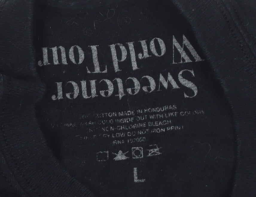 Ariana Grande Men's Black Graphic T-Shirt L