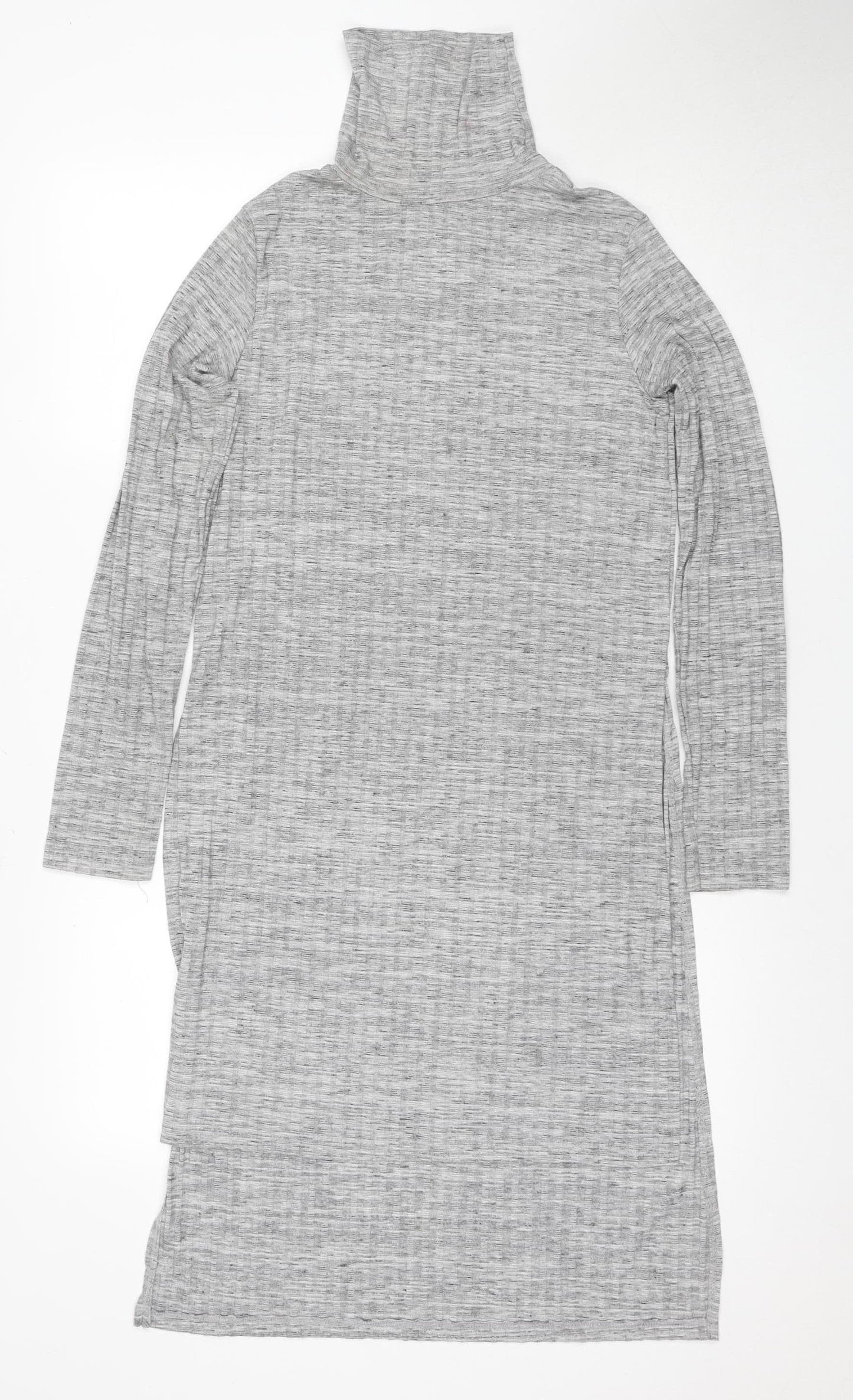 Bershka Women's Grey Sheath Midi Dress Size 12