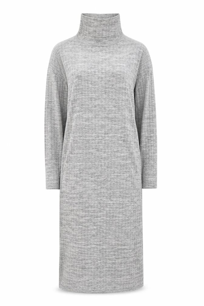 Bershka Women's Grey Sheath Midi Dress Size 12