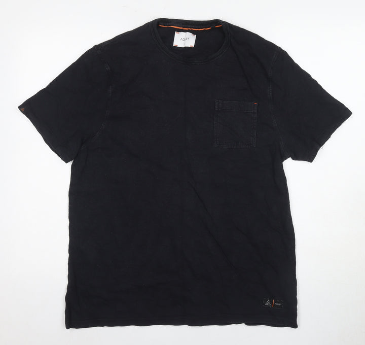 ADPT Men's Black L Crew Neck Short Sleeve T-Shirt