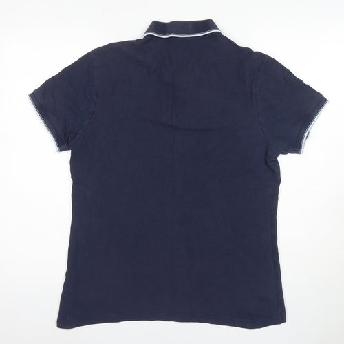 Marks and Spencer Men's Blue Polo Shirt M, Regular Fit