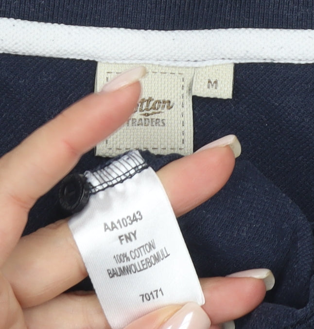 Cotton Traders Men's Blue M Polo Shirt