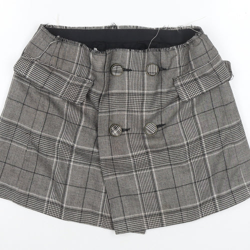 Zara Women's Grey Check Pencil Skirt, Size S