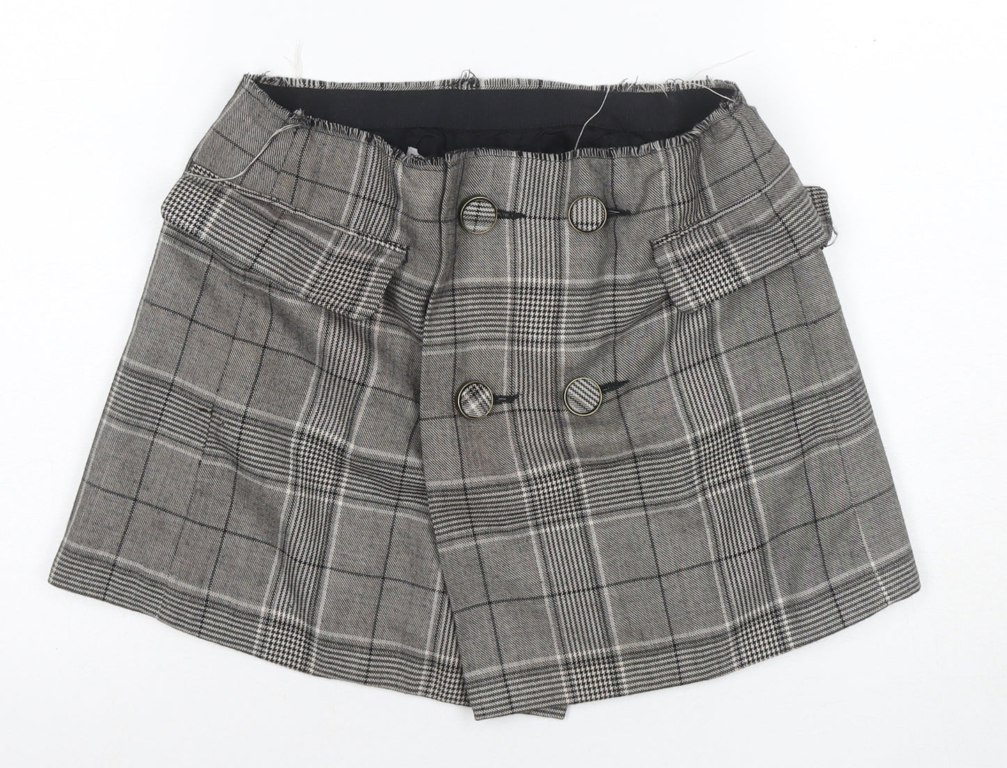 Zara Women's Grey Check Pencil Skirt, Size S