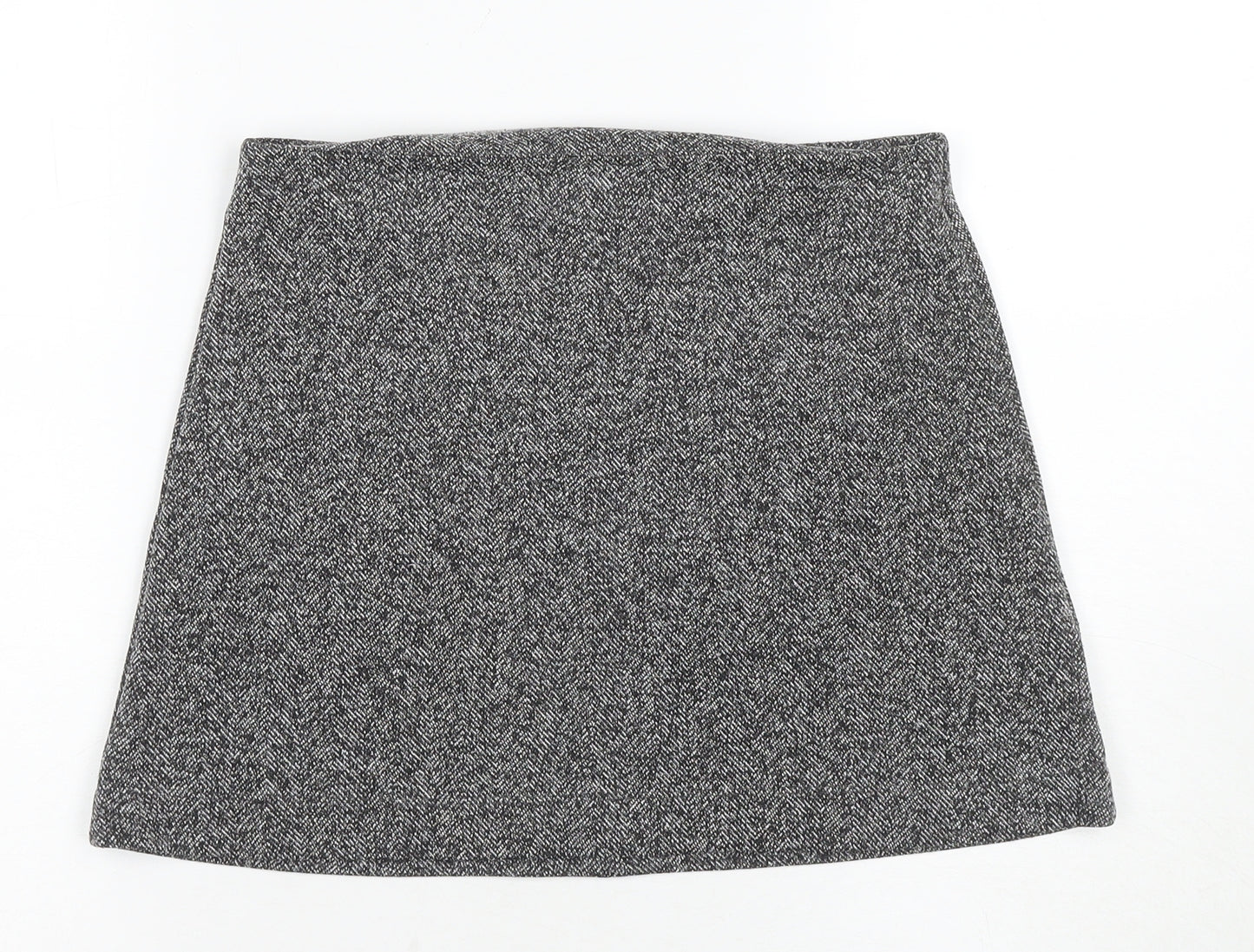 Topshop Women’s Grey Herringbone Pencil Skirt, Size 10