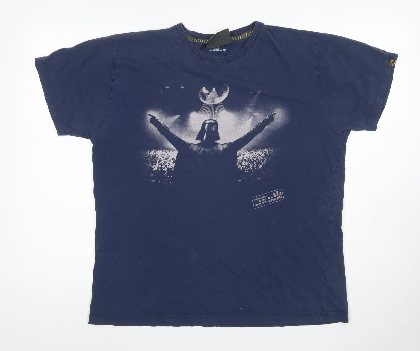 Chunk Men Blue XL Star Wars Darth Vader T-Shirt