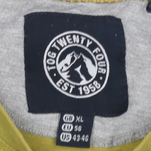 Tog Twenty Four Men's Green XL Logo T-Shirt, Regular Fit