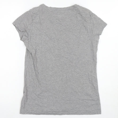 Jack Wills Grey Women's T-Shirt Size 2 Regular Fit
