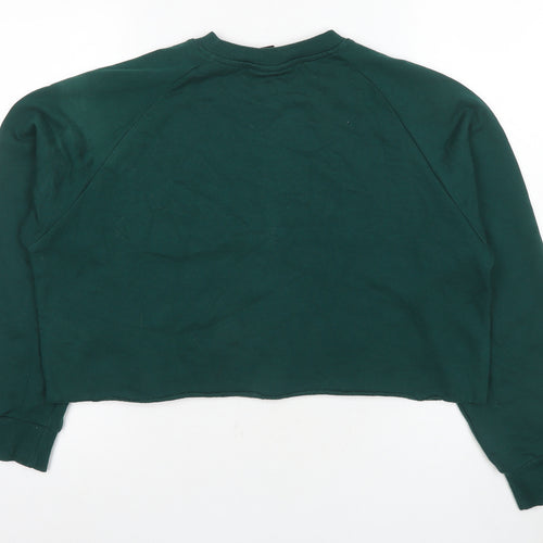 Monki Women's Green Pullover Sweatshirt, Size S, Casual