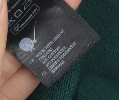 Monki Women's Green Pullover Sweatshirt, Size S, Casual