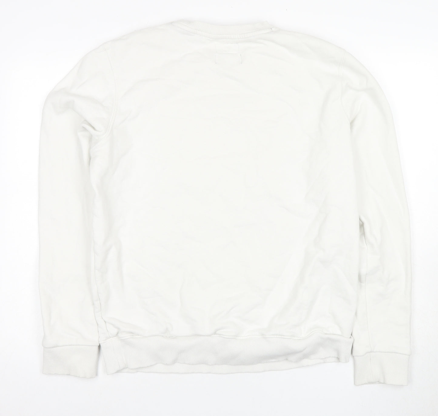 Superdry Men's White Graphic Print Sweatshirt, Size L