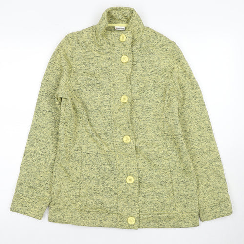 Damart Women's Green Button Knit Jacket S