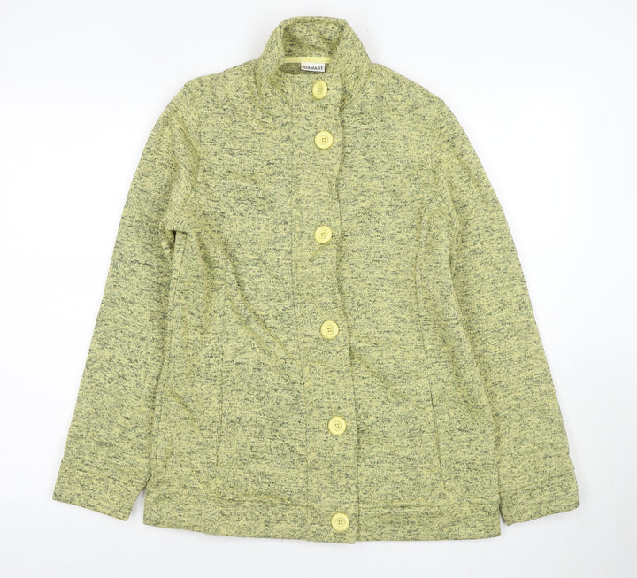 Damart Women's Green Button Knit Jacket S
