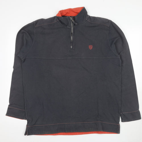 Wolsey Men's Black 1/4 Zip Sweatshirt L
