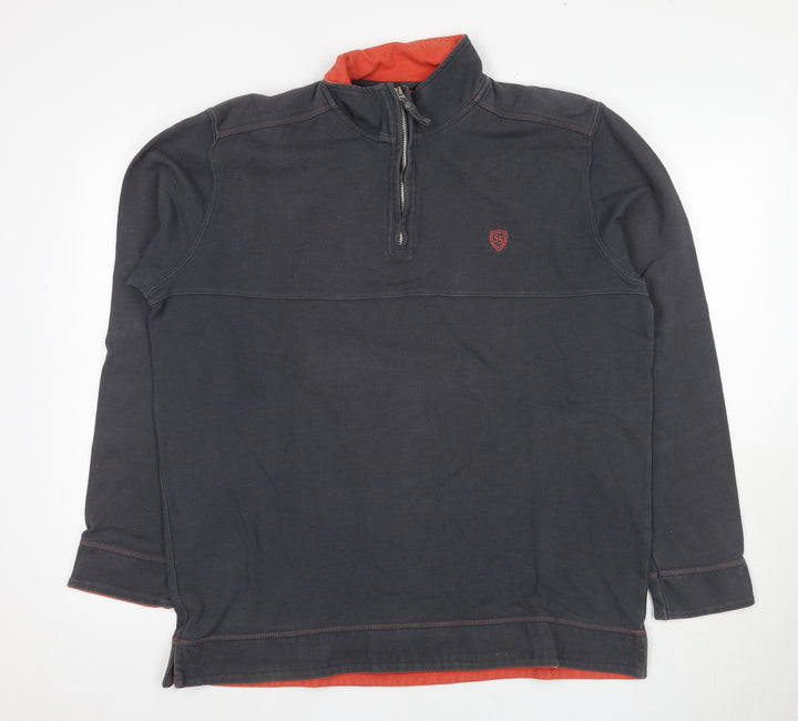 Wolsey Men's Black 1/4 Zip Sweatshirt L