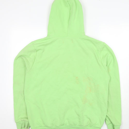 Hype Green Pullover Hoodie, Unisex, Size 14, Logo Accent