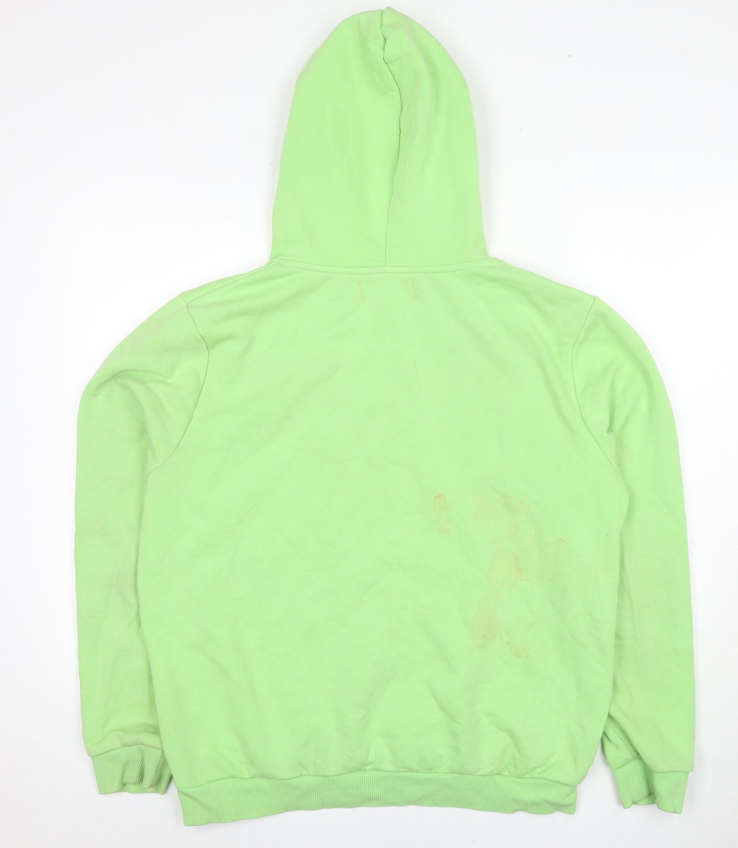 Hype Green Pullover Hoodie, Unisex, Size 14, Logo Accent