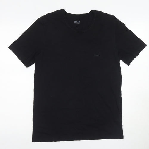 Boss Men's Black Crew Neck T-Shirt Size L