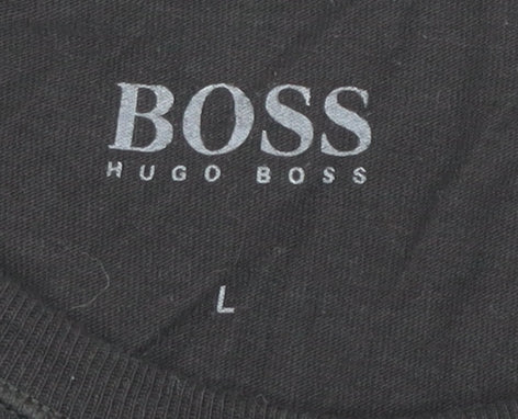 Boss Men's Black Crew Neck T-Shirt Size L