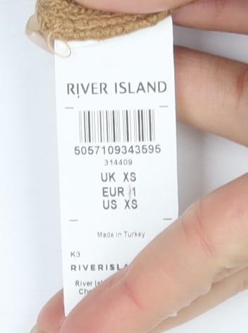 River Island Men's XS Multicoloured Striped Polo