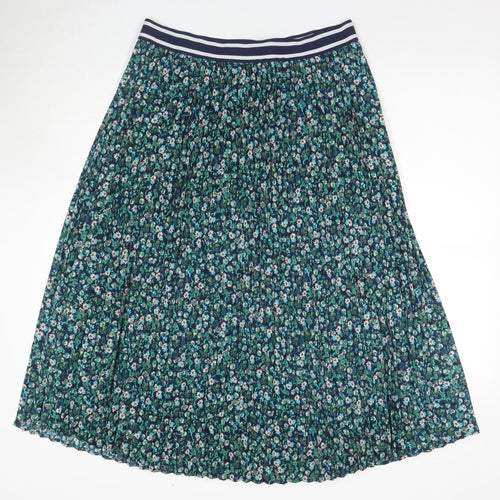 Joules Women's Multicoloured Floral Pleated Skirt UK 14