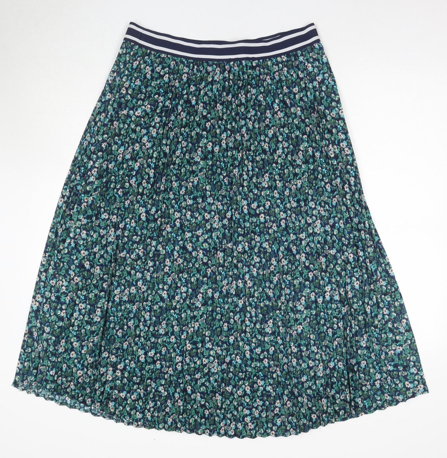 Joules Women's Multicoloured Floral Pleated Skirt UK 14
