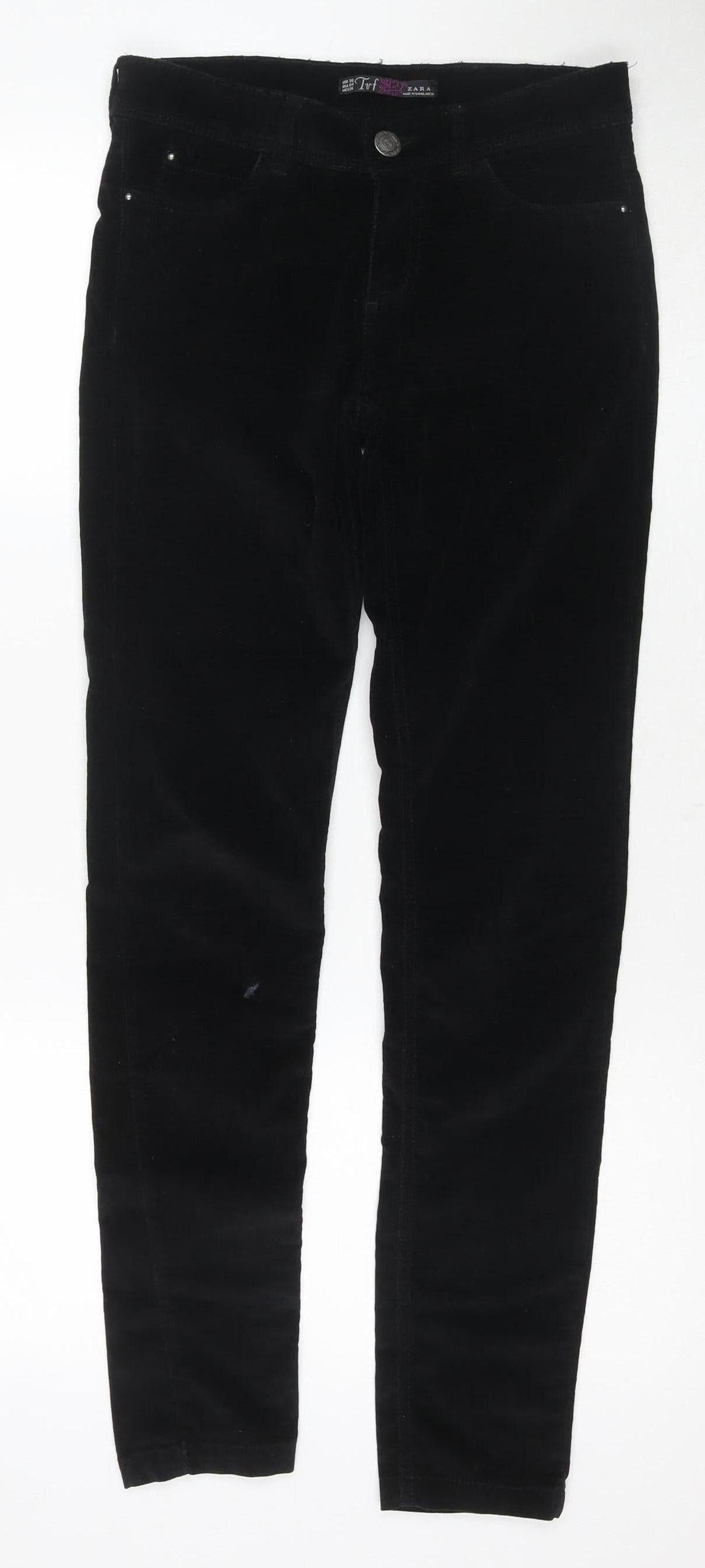 Zara Women's Black Skinny Trousers Size 6