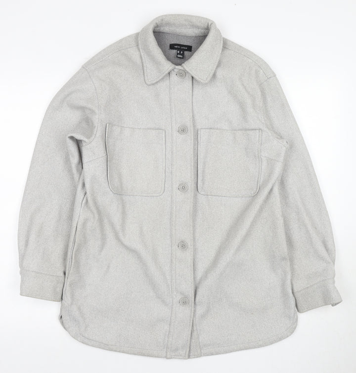 New Look Women's Grey Jacket Size 10