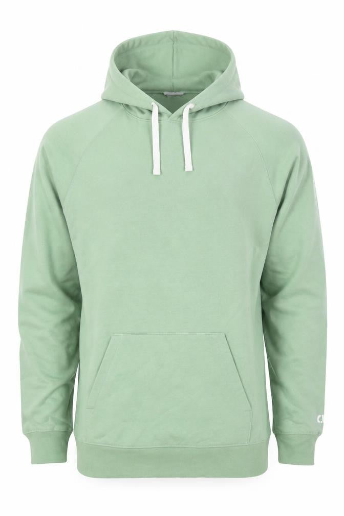 Front view of CMT Men's Green Medium Pullover Hoodie with Pockets