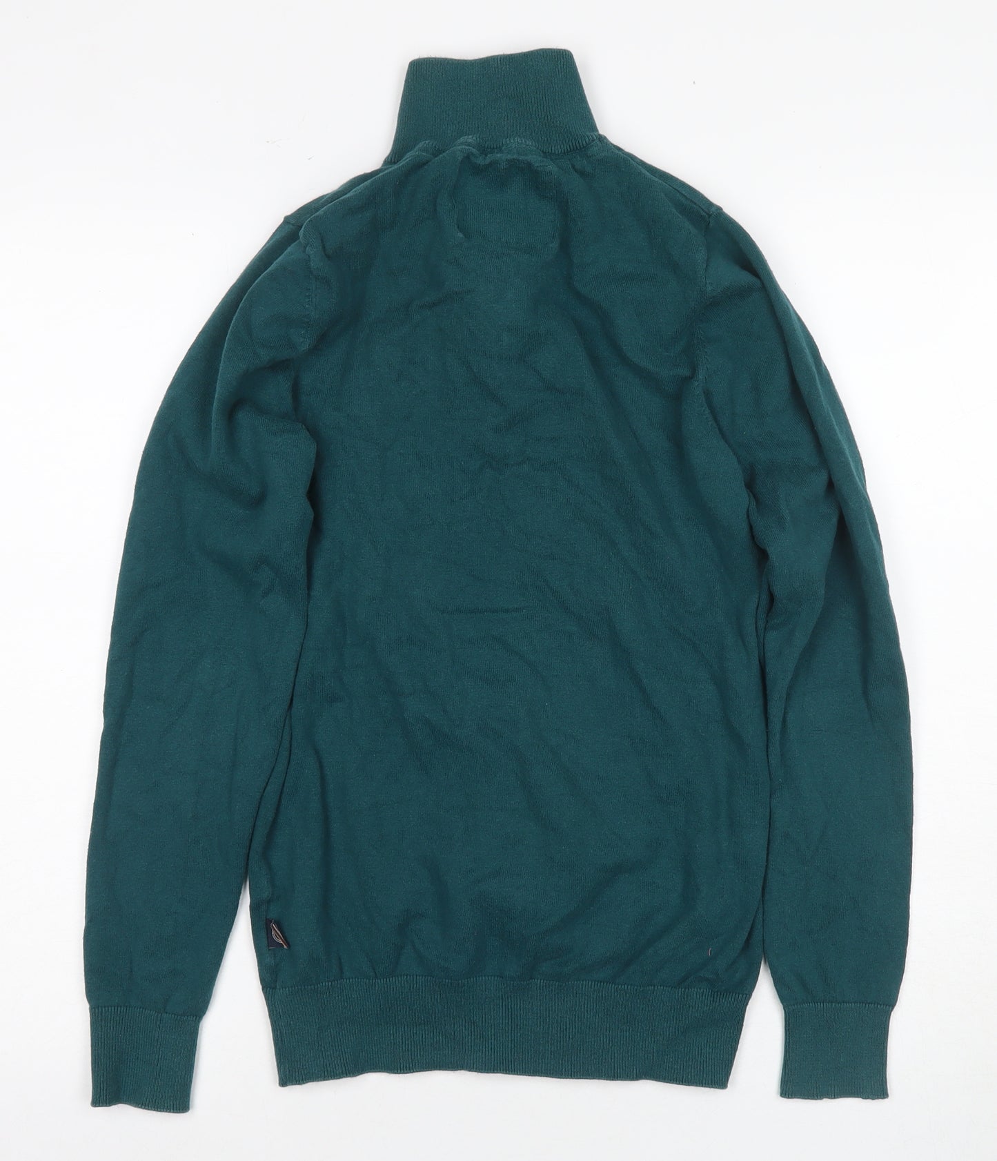 Kronstadt Men's Green Long Sleeve High Neck T-Shirt - Size S