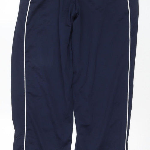 Slazenger Men's Blue Track Pants with Side Stripes M
