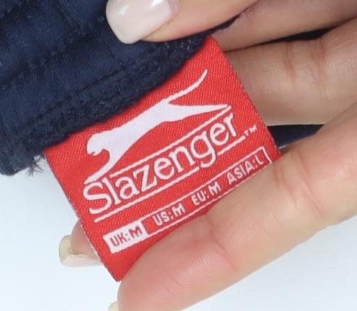 Slazenger Men's Blue Track Pants with Side Stripes M