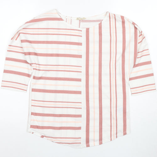 Maeve Women's Pink Striped Blouse Size 10