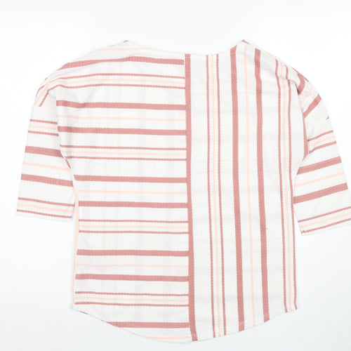 Maeve Women's Pink Striped Blouse Size 10