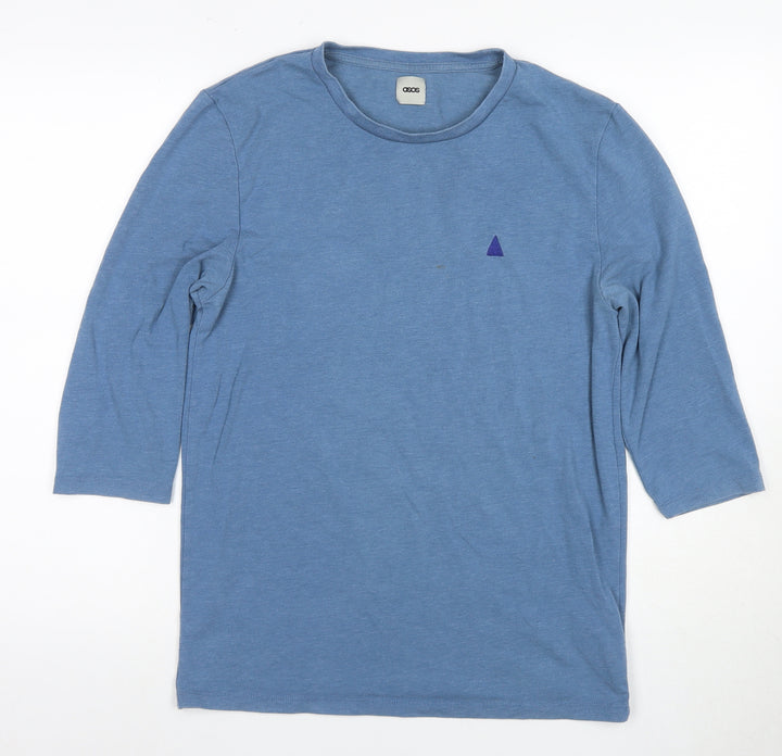 ASOS Men's Blue Medium 3/4 Sleeve Jersey T-Shirt