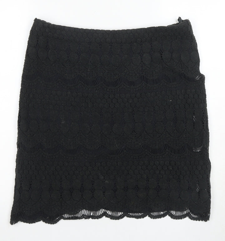 Phase Eight Women's Black Lace Pencil Skirt Size 12