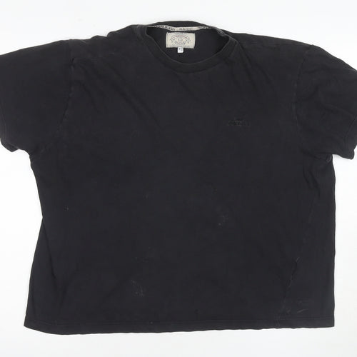 Armani Jeans Men's Black Medium Cotton Crew Neck T-Shirt