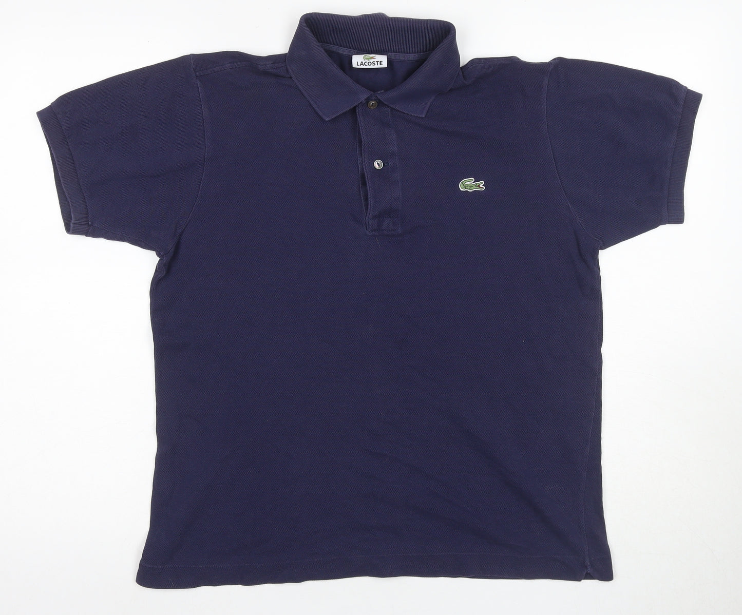 Lacoste Men's Blue Polo Shirt M Collared Casual Cotton