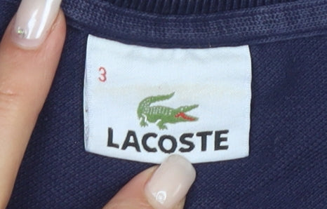 Lacoste Men's Blue Polo Shirt M Collared Casual Cotton