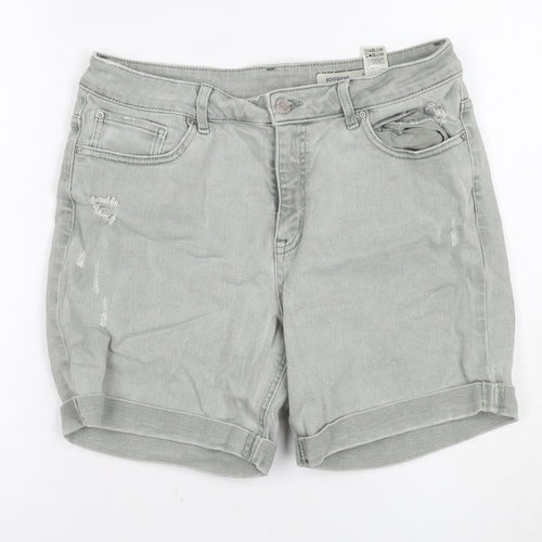 Marks and Spencer Grey Boyfriend Shorts Size 14