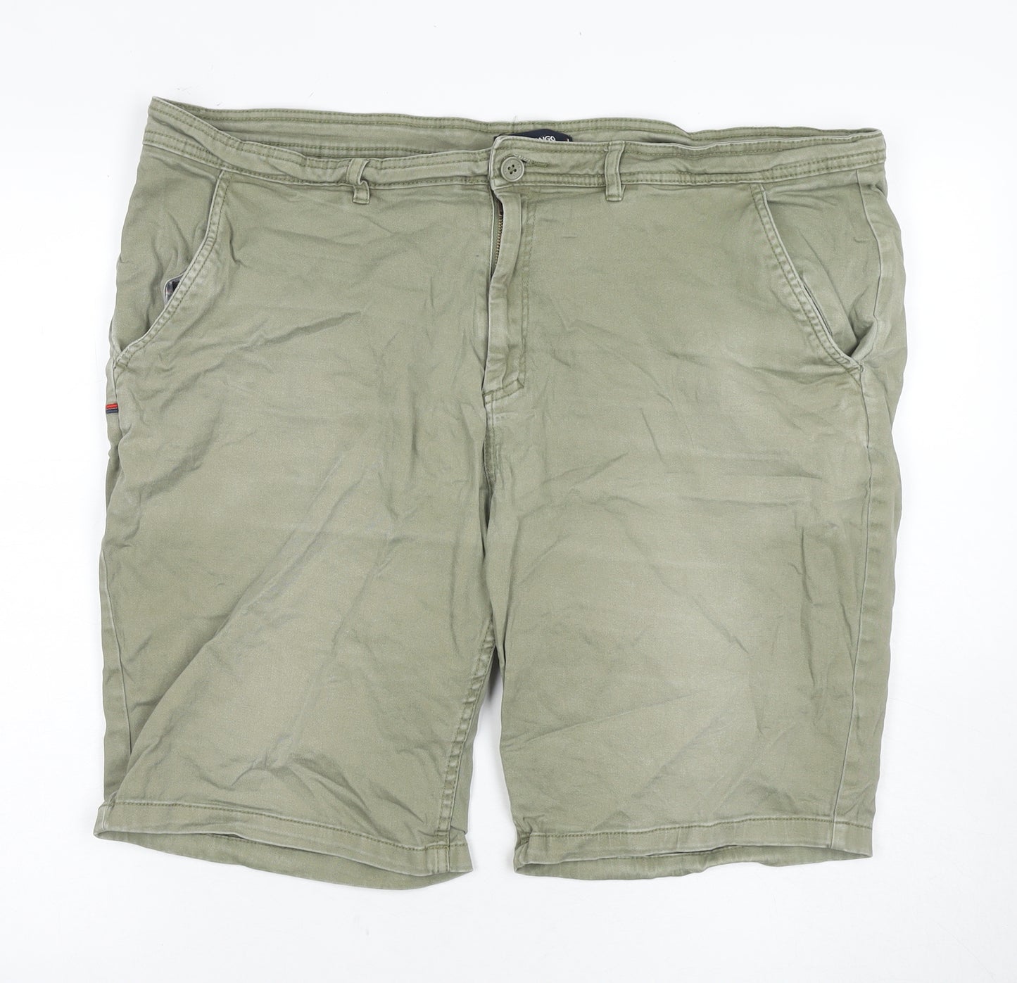 Kangol Men's Green Chino Shorts 4XL