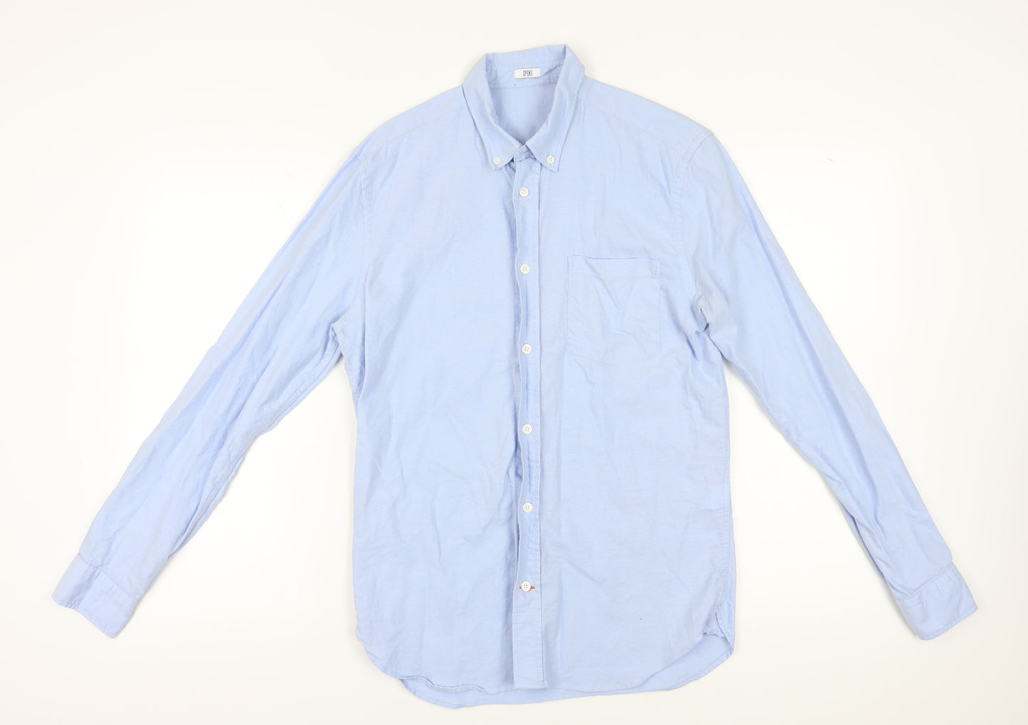 Spoke Men's Blue Slim Fit Long Sleeve Shirt M