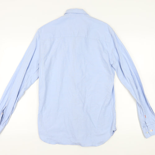 Spoke Men's Blue Slim Fit Long Sleeve Shirt M