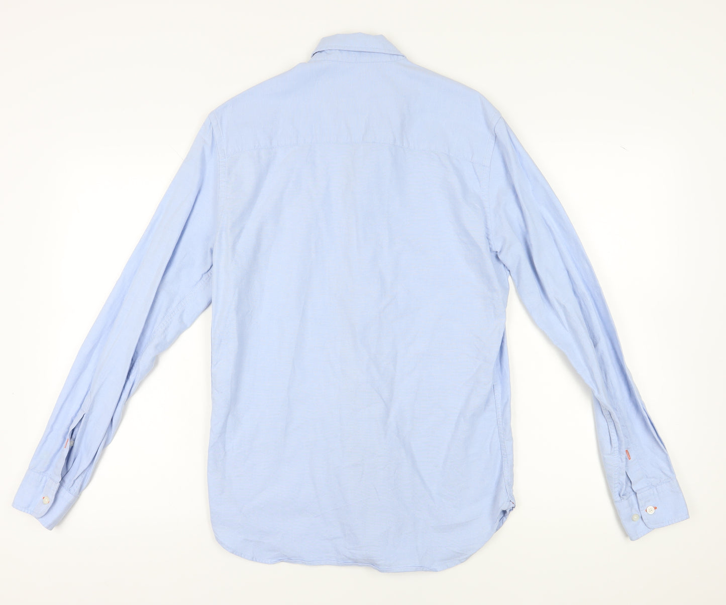 Spoke Men's Blue Slim Fit Long Sleeve Shirt M